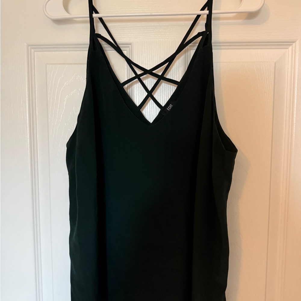 Elegant Black Strappy Cami